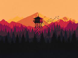 Firewatch Pixel Art Landscape Firewatch Environment Concept Art