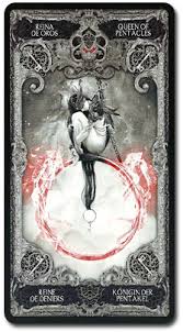 A dark, gothic, mysterious tarot deck, with raven, dagger and blood graphics. Xiii Tarot By Nekro Alidastore