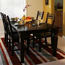 This ultra modern dining table will impress all of your friends and turn green all of your neighbours faces. Paint Dining Table And Chairs With Rust Oleum Kona Brown You Can Use Rust Oleum 2x To Lighten Dining Room Small Minimalist Dining Room Apartment Dining Room