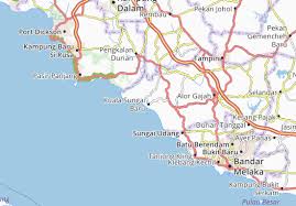Kuala sungai baru is famous for malaccans with melaka international islamic college of technology (miitech) or kolej universiti islam melaka (kuim), the state government's college. Michelin Kuala Sungai Baru Map Viamichelin