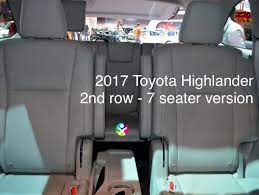 The 2017 toyota highlander is a great three row suv that includes a lot of standard safety features, better fuel economy than the 2016 model and it small kids can get back there pretty easily, through the center opening or by flipping a captain chair forward. Best Toyota Toyota Highlander Second Row Middle Seat