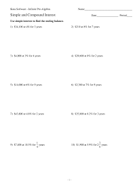 Interesting true or false gk questions for kids of all ages. Simple And Compound Interest Worksheet