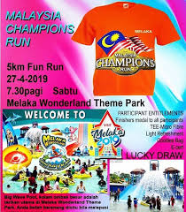 See more of malaysia running events on facebook. Get Your Free Entry To The Melaka Wonderland Theme Park Malaysia Champions Run Melaka Date 27 Apr 2019 Sat Location Won Fun Run Running Events Theme Park