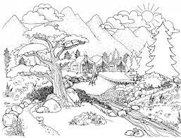 Coloring pages for kids and adults, play free coloring pages for kids and adults. Nature Coloring Pages Coloring Pages Landscape Sea Mountains