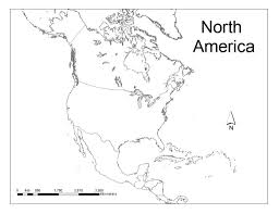 Geography Blog Printable Maps Of North America Us And Canada In Blank Map South North America Map South America Map America Map