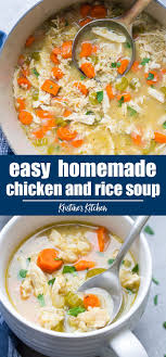 Chicken And Rice Soup Chicken Rice Soup Rice Soup Recipes Homemade Soup Recipe