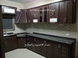 مطابخ المنيوم بني