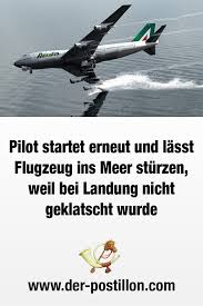 Ryanair ist nicht irgendeine billigfluglinie. Pilot Startet Erneut Und Lasst Flugzeug Ins Meer Sturzen Weil Bei Landung Nicht Geklatscht Wurde Lustig Lustige Spruche Piloten