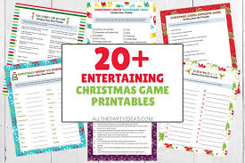 While a few of th. 20 Fun Printable Christmas Games Free Game Sheets