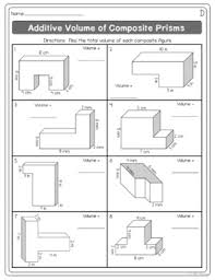 Additive Volume Worksheets By Hello Learning Teachers Pay Teachers