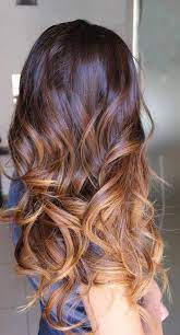 Caramel Hair Caramel Highlights Ideas Hair Color Curlyhairtrends Brownombrehair Cheveux Coiffure Idee Couleur Cheveux