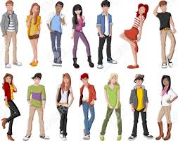 Se agregan miles de imágenes nuevas de alta calidad todos los días. El Grupo De Personas De Dibujos Animados De Moda Joven Moda Joven Moda Gente De Historieta