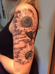 The tattoo of sunflowers is popular since the early 20th century. Tatto Wallpapers Sunflower Tattoos