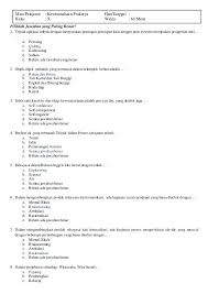 Jawaban telah disertakan pada berkas atau file yang diunduh. Soal Prakarya Kelas 7 Semester 2 Kurikulum 2013 Ilmusosial Id