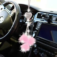 Maybe you would like to learn more about one of these? Bling Car Mirror Accessories For Women Men Bling Love Heart And Pink Plush Ball Bling Rinestones Diamond Car Accessories Crystal Car Rear View Mirror Charms Lucky Hanging Accessories Interior Accessories Automotive Kransteiner At