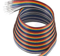 Ribbon Cable with Pre-Crimped Terminals 10-Color M-F 60" (150 cm)