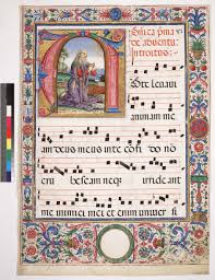 Dominica Prima De Aduentus Introitus Gradual Philadelphia Free Library Of Philadelphia Rare Book Department Lewis E M 073 0 Iniziali Disegni Calligrafia