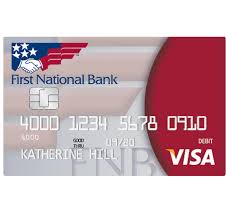Please contact me regarding this feedback. Debit Credit Cards First National Bank