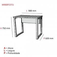 Mesa Para Escritorio 90cm Gerencia Pandin Moveis Nogueira Casablanca Branco Carrefour