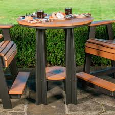 Our outdoor lawn and pool seating is made from poly lumber, which consists of 100% recycled materials. Poly Balcony Table Set Pittsburgh Swing Sets And Amish Lawn Furniture Kauffman Family Marketplace