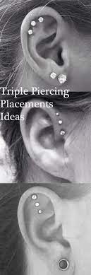 Cute Ear Piercing Id Cute Ear Piercing Ideas At Mybodiart Com Triple Forward Helix Earrings Triple Cartilage C Idees De Piercing Piercing Oreilles Piercing