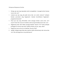 Pertanyaan diskusi tentang desain produk dan jasa. Pertanyaan Manajemen Kualitas Larissa