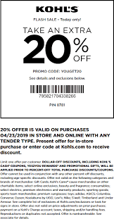 Pinned April 23rd Extra 20 Off Today At Kohls Or Online Via Promo Code Youget20 Thecouponsapp Kohls Coupons Kohls Promo Codes Shopping Coupons
