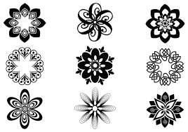 Shadow hatching usually takes quite a significant time. Abstract Floral Brush Elements Free Photoshop Brushes At Brusheezy