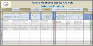 Failure Mode Effects Analysis Fmea Excel Template