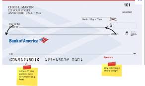 Bank Of America Checks Is A Crude Mock Up Of My Suggested Design For A Bank Of America Check Bank Of America Numbers Font Mocking