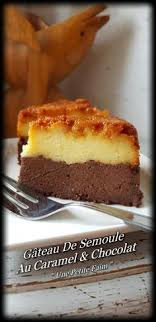 Gateau De Semoule Au Caramel Chocolat Gateau De Semoule Gateau De Semoule Caramel Semoule Au Chocolat