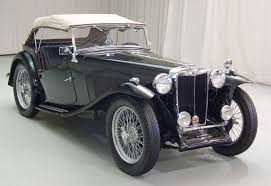 1949 Mg Tc Drivers Side Front View Vintage Sports Cars Mg Cars Antique Cars
