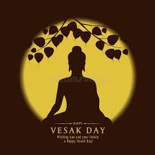 Vaiśākha), also known as buddha jayanti, buddha purnima and buddha day, is a holiday traditionally observed by buddhists and some hindus in south and. Vesak Day Banner With Silhouette Buddha Sign Under Bodhi Tree And Yellow Full Moon Vector Design Stock Vector Illustration Of Buddhism Body 115879309