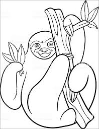 Find more cute sloth coloring page pictures from our search. Cute Sloths Coloring Page For Kids Coloringbay