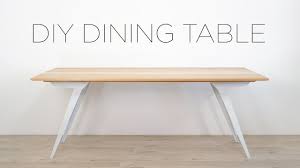 And that is just for the dining table. Diy Modern Dining Table Oak And Steel Youtube