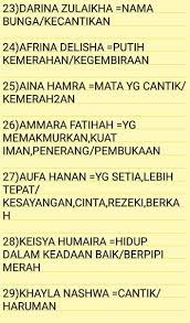 Nama amita sangat cocok bila diberikan bagi anak perempuan. Viral Muafakat Johor On Twitter Koleksi Gabungan Nama Nama Unik Indah Untuk Anak Perempuan Dalam Islam