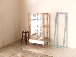 古い木枠の5面ガラスパンケース4アンティークレトロ棚 antique glass case 1000yen 〆04月15日 古い木 木枠 アンティーク