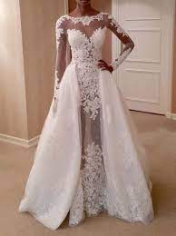 Fitted Wedding Dresses With Long Sleeves Tulle Wedding Dress With Overskirt Wd00316 Wedding Gowns Lace Wedding Dress Long Sleeve Rental Wedding Dresses