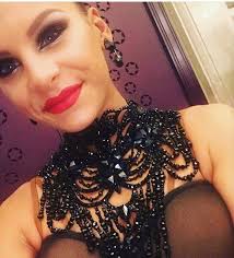 Necklace for Ballroom Dancers, Ballroom Necklace Jet Color With Beds Jet  Color