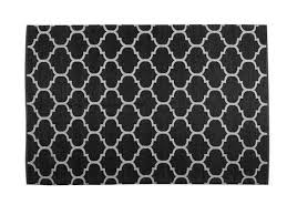 Outdoor Teppich Schwarz Weiss 140 X 200 Cm Zweiseitig Aladana In 2020 Teppich Schwarz Weiss Schwarzer Teppich Outdoor Teppich