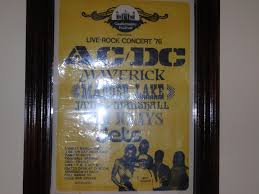 Ac Dc Concert Poster Castlemaine 1976 Concert Posters Chalkboard Quote Art Book Cover