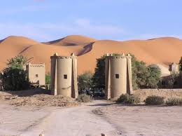 Merzouga is a small village in southeastern morocco, about 35 km (22 mi) southeast of rissani, about 55 km (34 mi) from erfoud, and about 50 km (31 mi) from the algerian border. Ù…Ø±Ø²ÙˆÙƒØ©