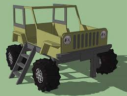On The Joys Of Building A Jeep Shaped Kid S Bed Woodworkers Source Blog This jeep® wrangler bed can grow along with your toddler as they advance to a twin bed.