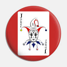 How many jokers are in a deck of cards. Joker Playing Card Joker Card Pin Teepublic