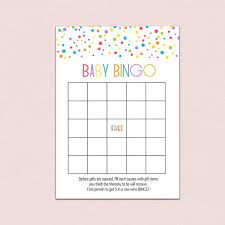 I had previously designed some free baby bingo cards and two other games for a past baby shower (check it out here), which are cute and all… but i. Baby Bingo Printable Baby Shower Bingo Cards Baby Shower Etsy