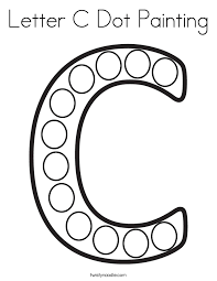 Download and print these do a dot art coloring pages for free. Letter C Coloring Pages For Toddlers