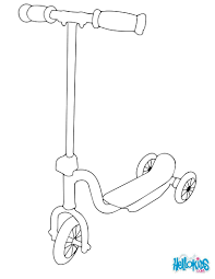 Scooter Coloring Page In 2020 Coloring Pages Templates Printable Free Colouring Pages