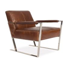 We Like To Imagine If Ron Burgundy Were To Purchase A Chair It Would Be This One This Elegant And S Contemporary Leather Chair Leather Chair Leather Armchair