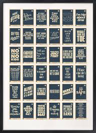 Charles st, baltimore, md 21201. Movie Quotes A To Z Black Film Alphabet Print 67 Inc 67 Inc