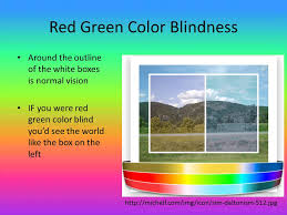 Jan 18, 2018 · color blindness is most commonly an inherited condition that limits people's ability to perceive differences in color, or, more rarely, see certain colors at all. By Brianna Kearney And Juliet Ruhe Ppt Video Online Download